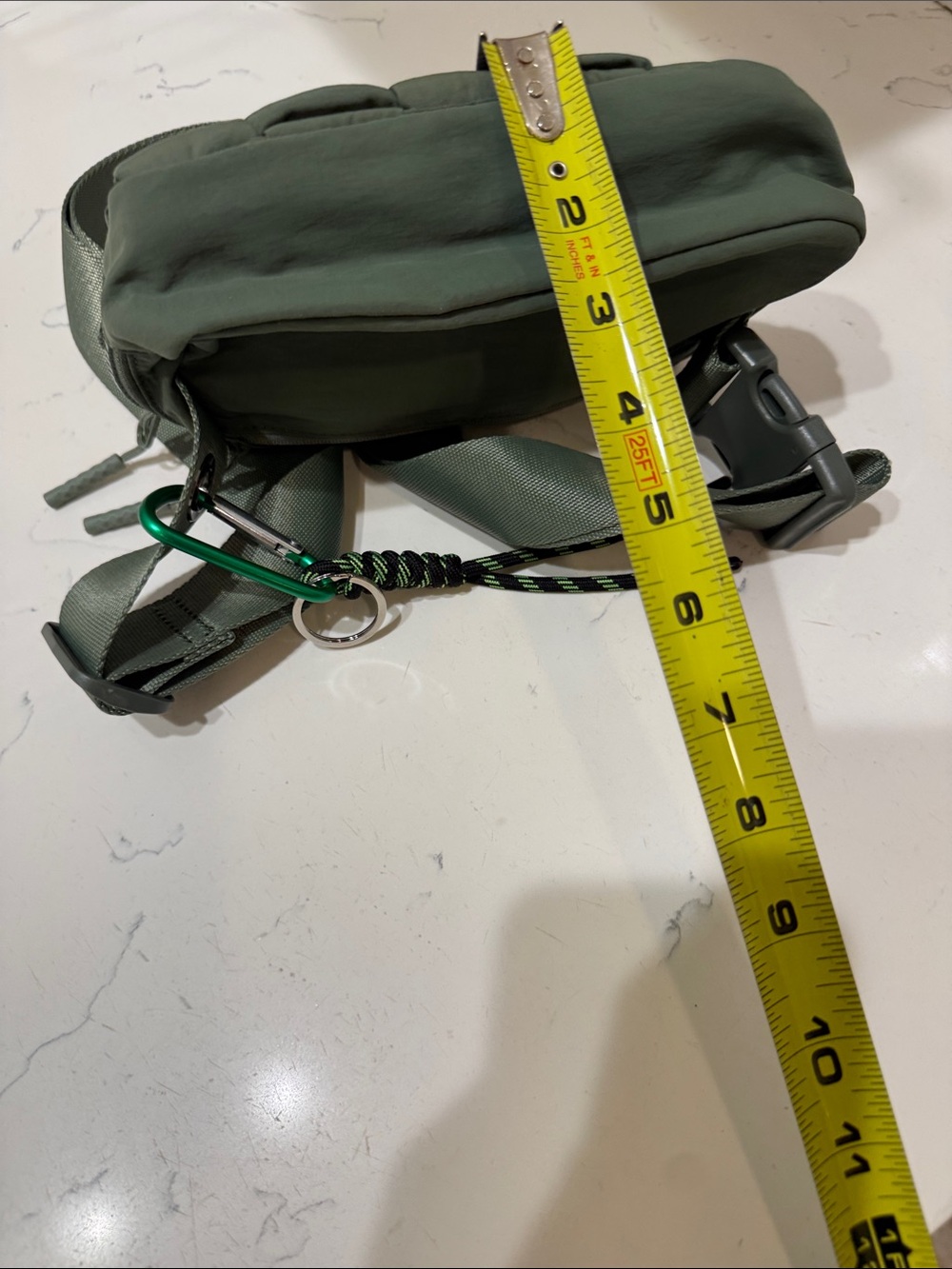 Woven Quilted Belt Bag in Olive NEW - Picture 10 of 10